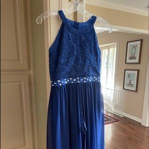 Size 12 dress w shorts infront/long back worn once